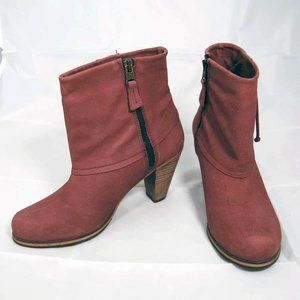 Holding Horses Leather Ankle Booties, color: rosé
